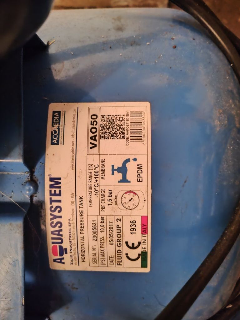 Zbiornik hydroforowy 50l, pompa IBO MHI1300, sterownik PC-59