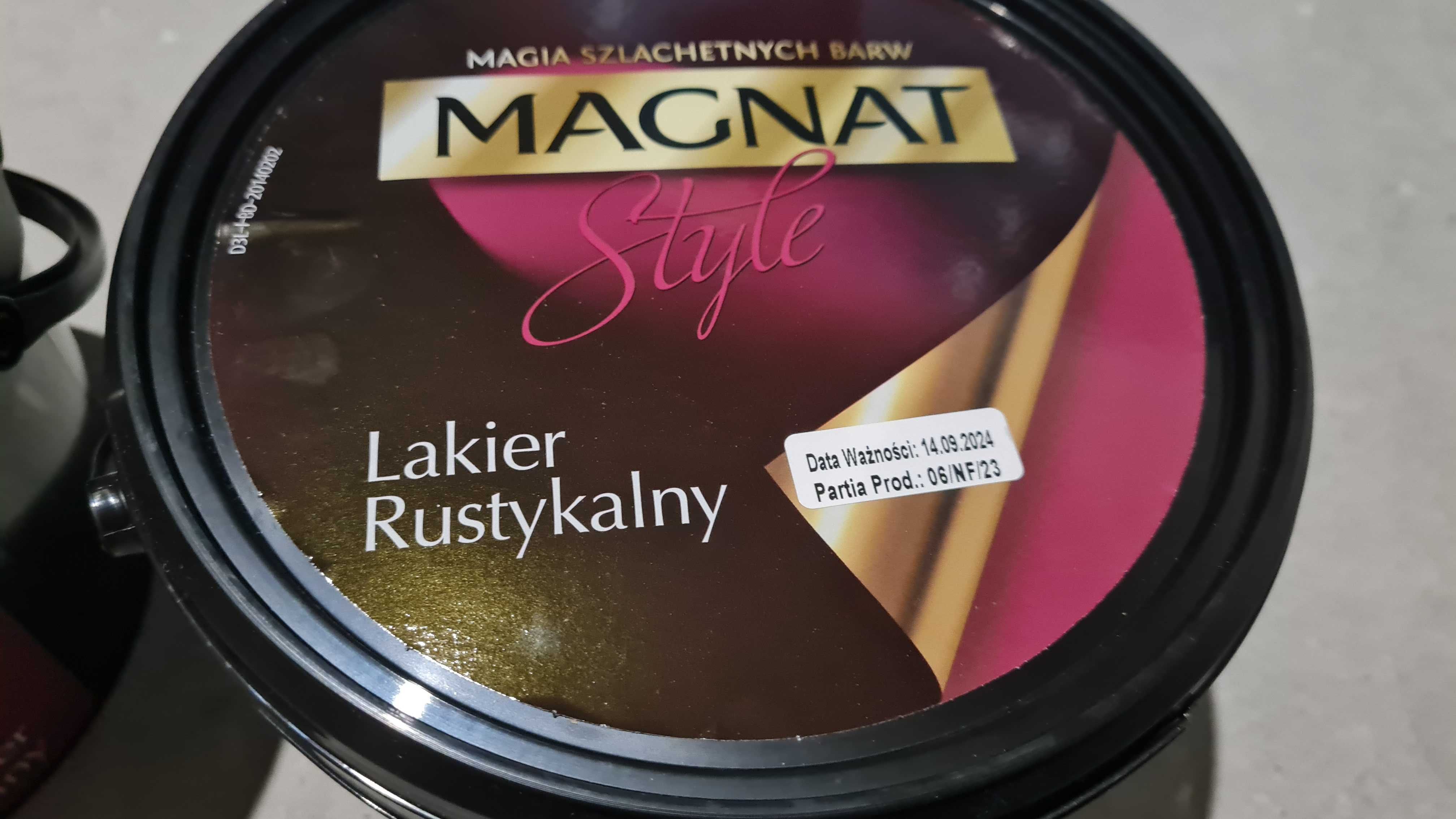 MAGNAT STYLE Lakier Rustykalny,  bezbarwny 2 x 3L nowy, nieotwierany.