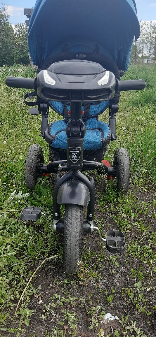 Продам трёхколёсный велосипед с музыкой, с родительской рукой 2 в 1. Х