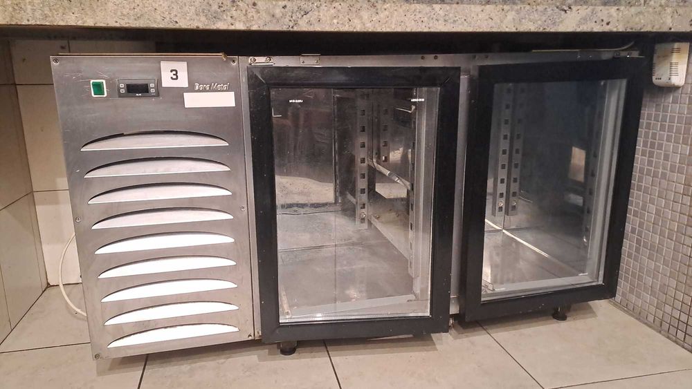 OKAZJA pół ceny-Stół chłodniczy lodówka dwuskrzydłowa podblatowa 2 szt