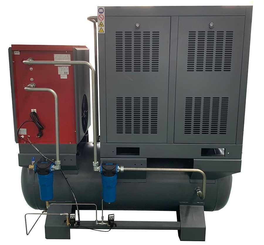 Kompresor śrubowy 3000 l/min 22 KW Falownik Osuszacz Filtry Kupczyk