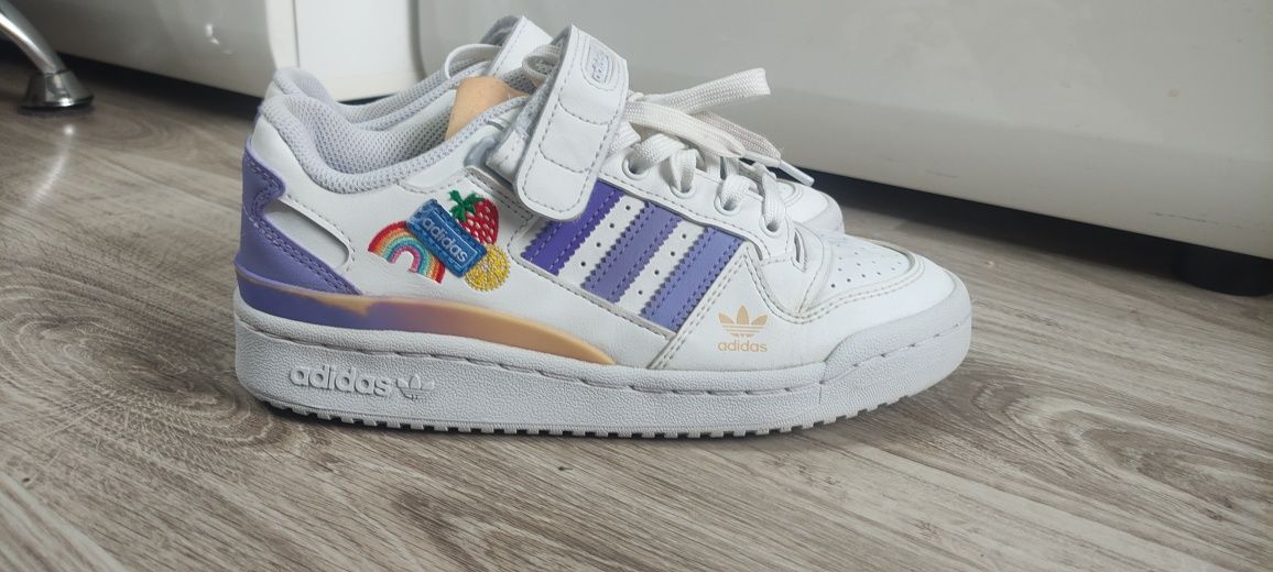 Buty Adidas 36,5 dla dziewczynki śliczne tęcza