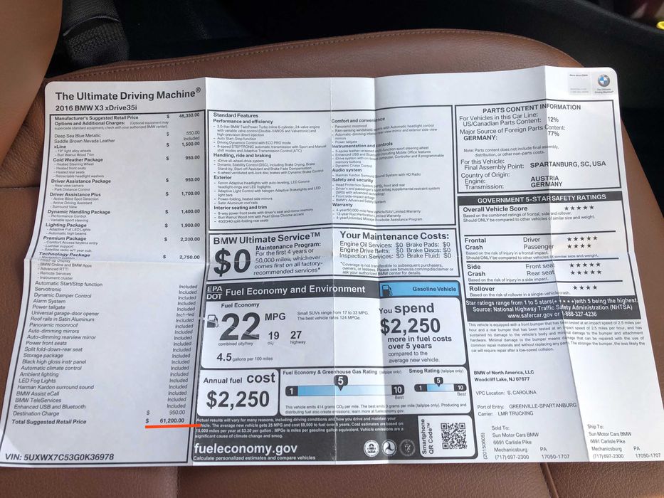 BMW X3F25 • 35i AT  xDrive