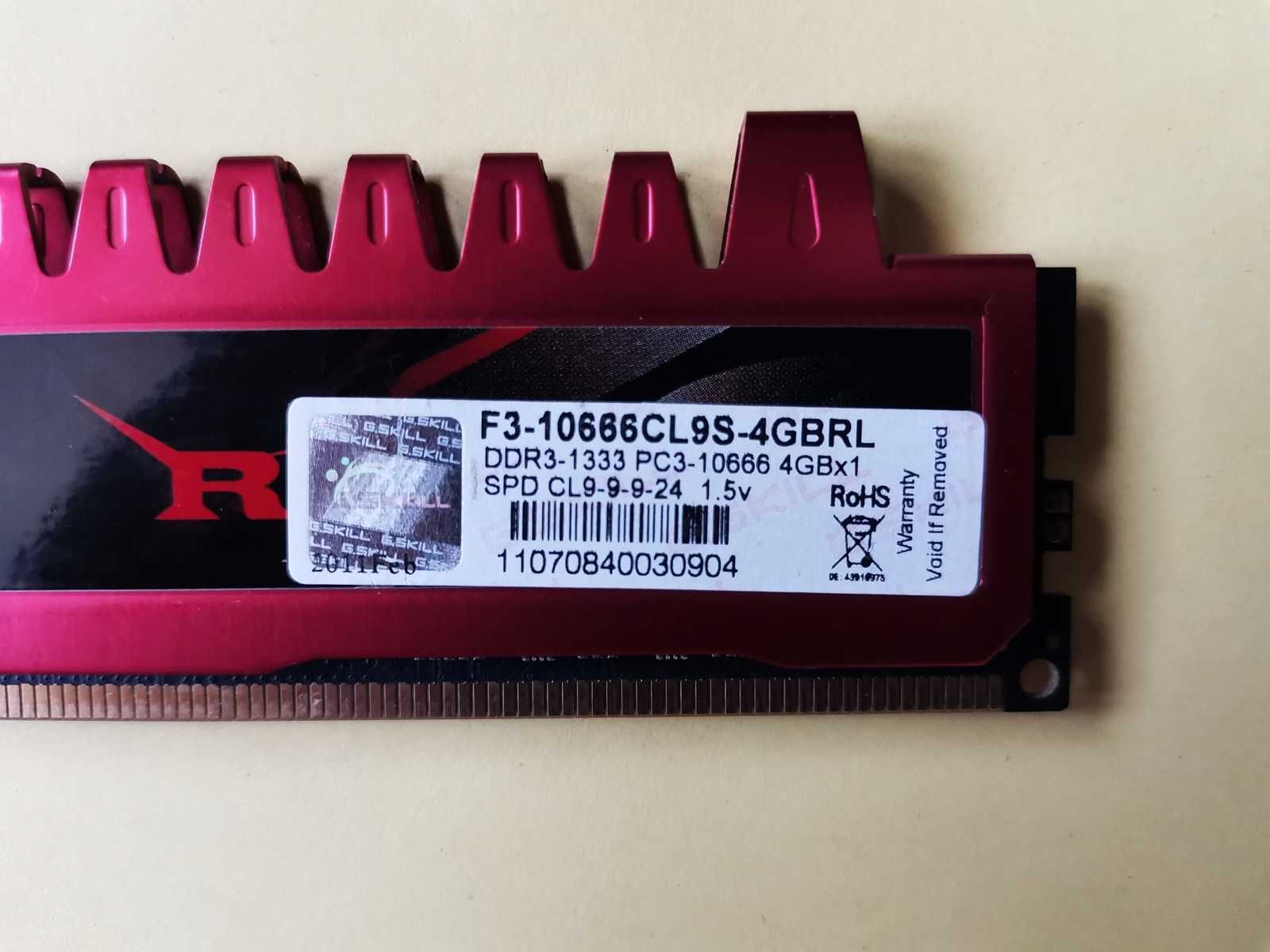 DDR3 4GB G.SkiLL RipJaws 10600 -Komputer