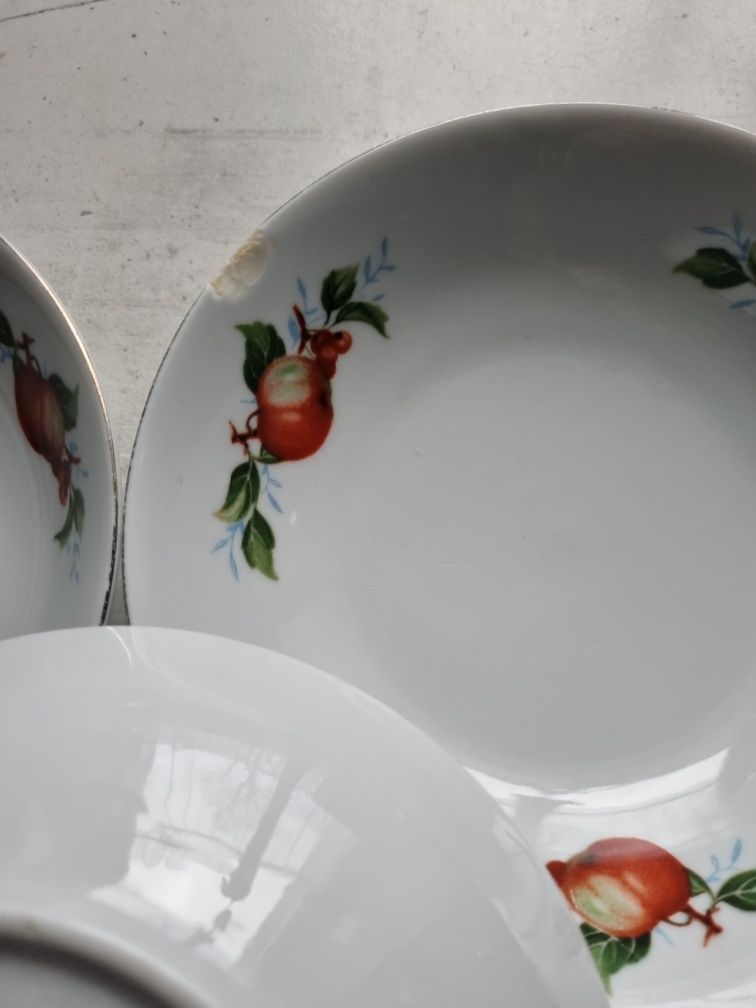 Miseczki/salaterki porcelana chińska wzór owoce 6 szt.