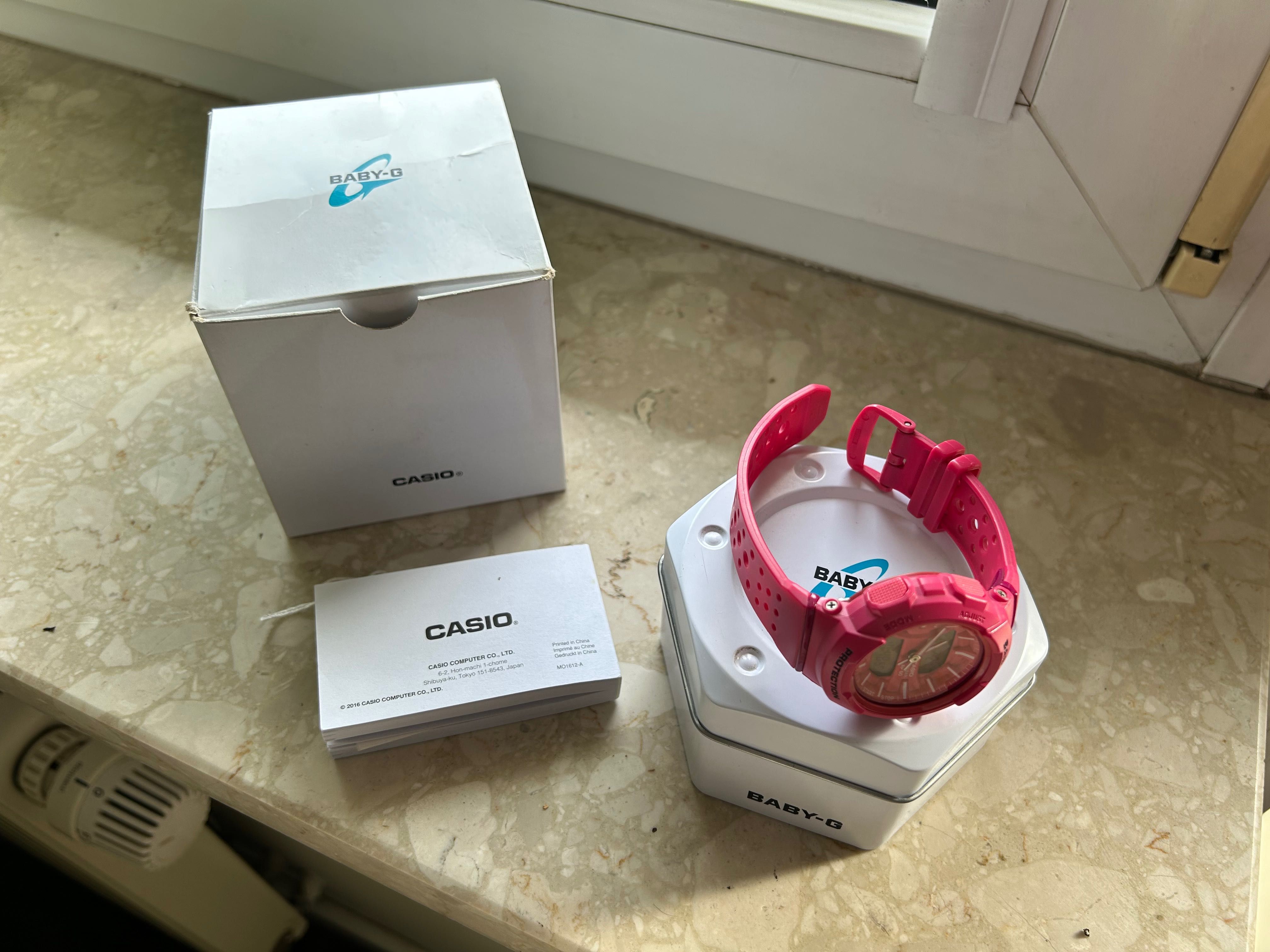 Zegarek Casio BABY-G  PROTECTION Różowy Jak nowy !!