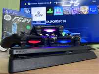 PlayStation 4 Slim 1TB + акаунт FIFA 25 + 3 джойстика + PS Plus!