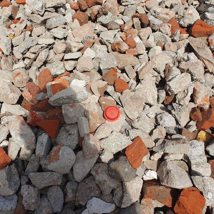 Tłuczeń ceglano-betonowy 0-63 mm, gruz na podjazd