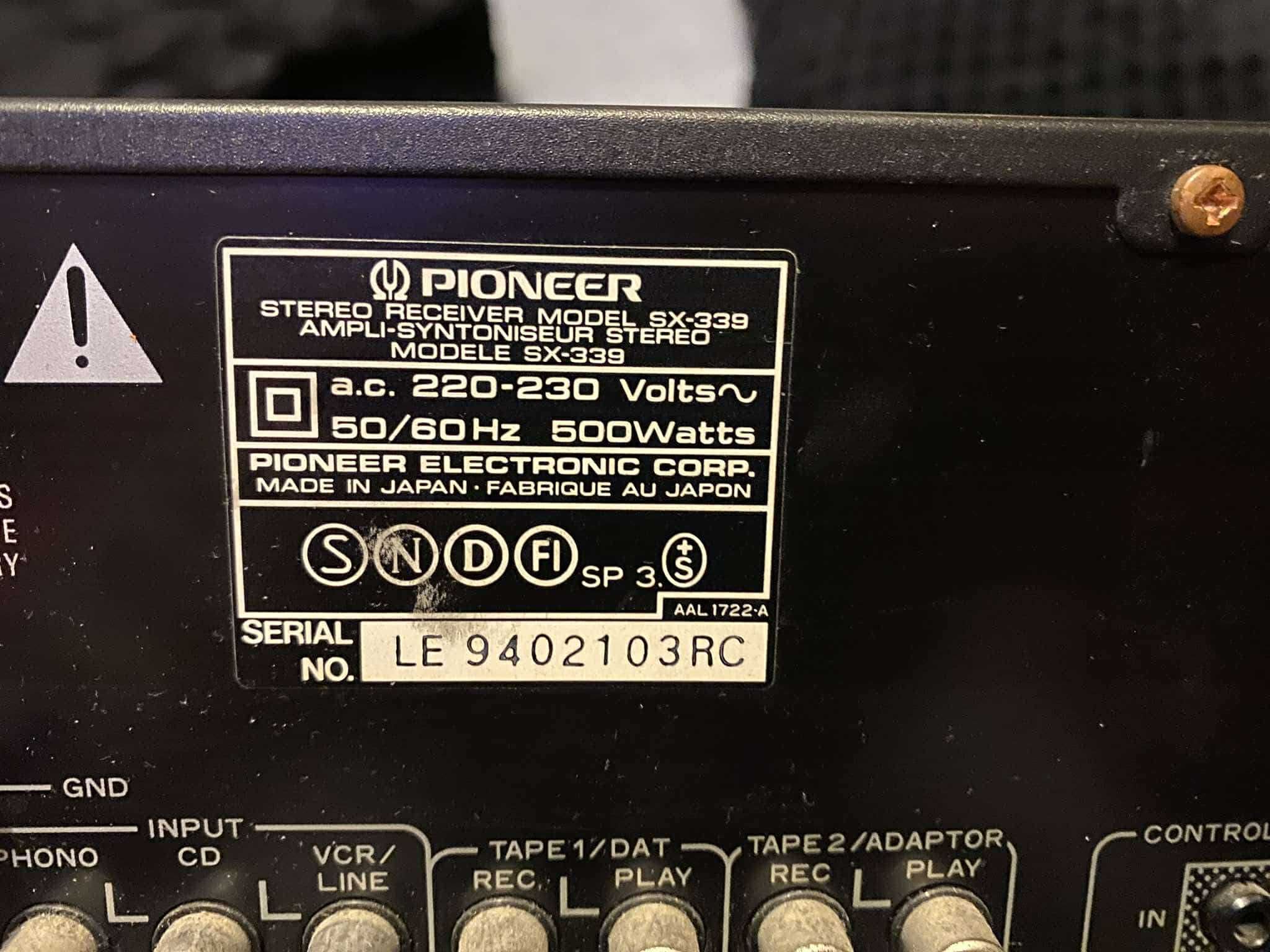 Amplituner Pioneer SX-339