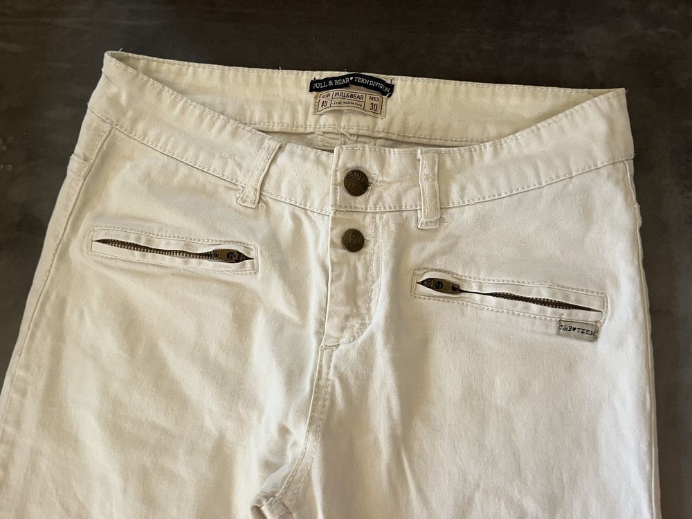 Calças skinny brancas