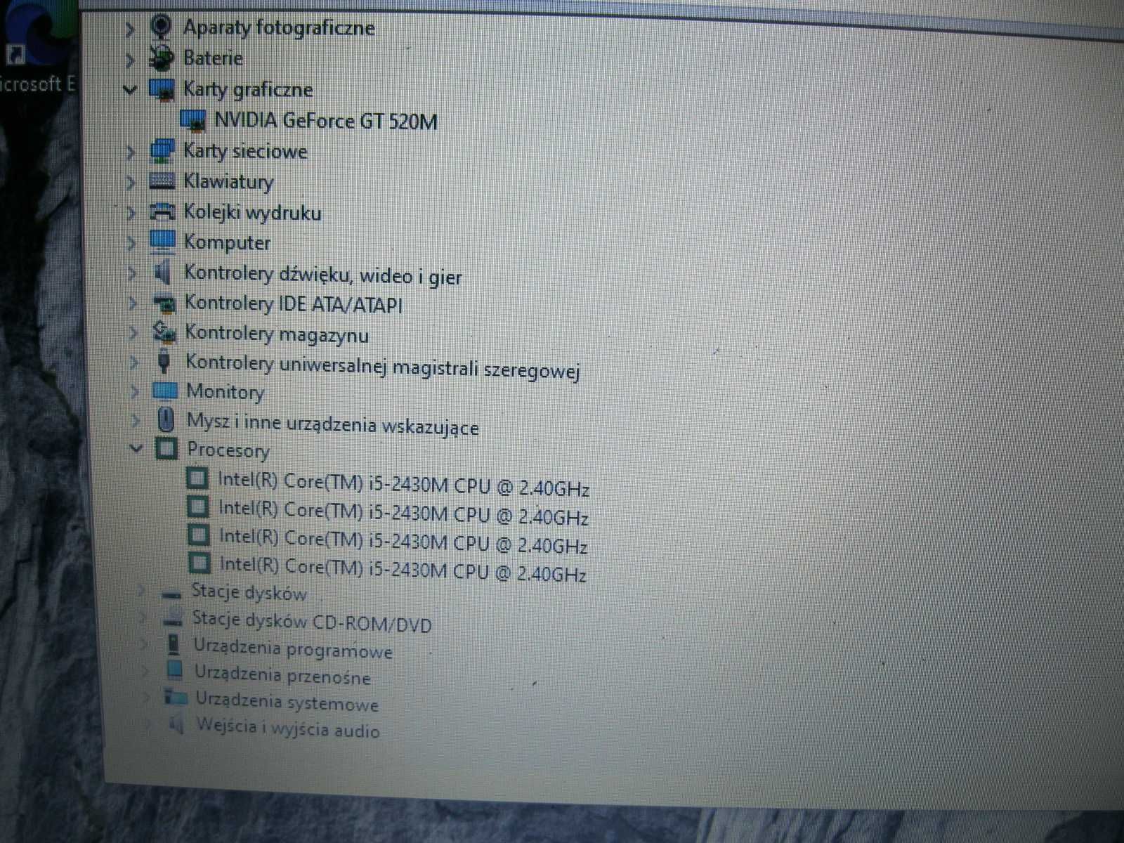 Laptop Toshiba 17,3 cala i5 ram 8gb Nvidia Win10 dobry