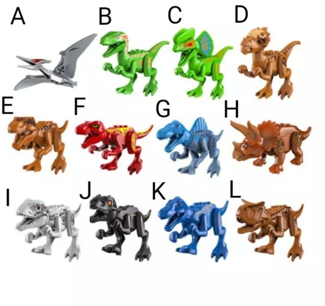 Nowe klocki figurka dinozaur Jurassic World kompatybilna z Lego