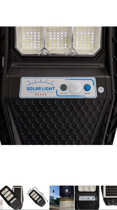 Lampa solarna 300w=3000w uliczna  Wyprzedaż