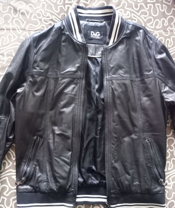 Шкіряна куртка Dolce & Gabbana
