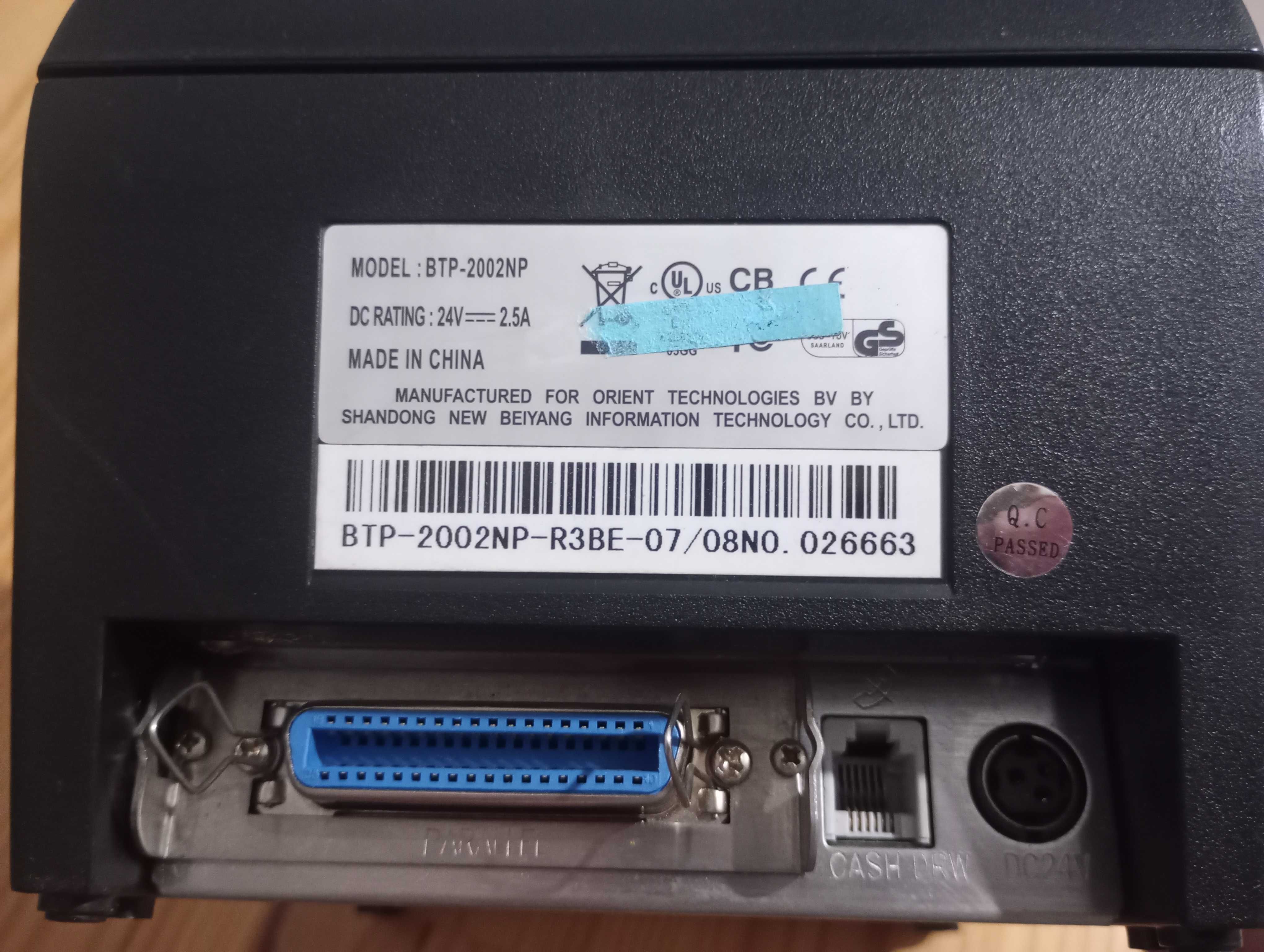 Принтер чеків ORIENT BTP-2002NP