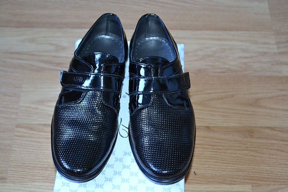 Лаковые кожаные туфли origin "Tunel" с лазерной обработкой элит- класс
