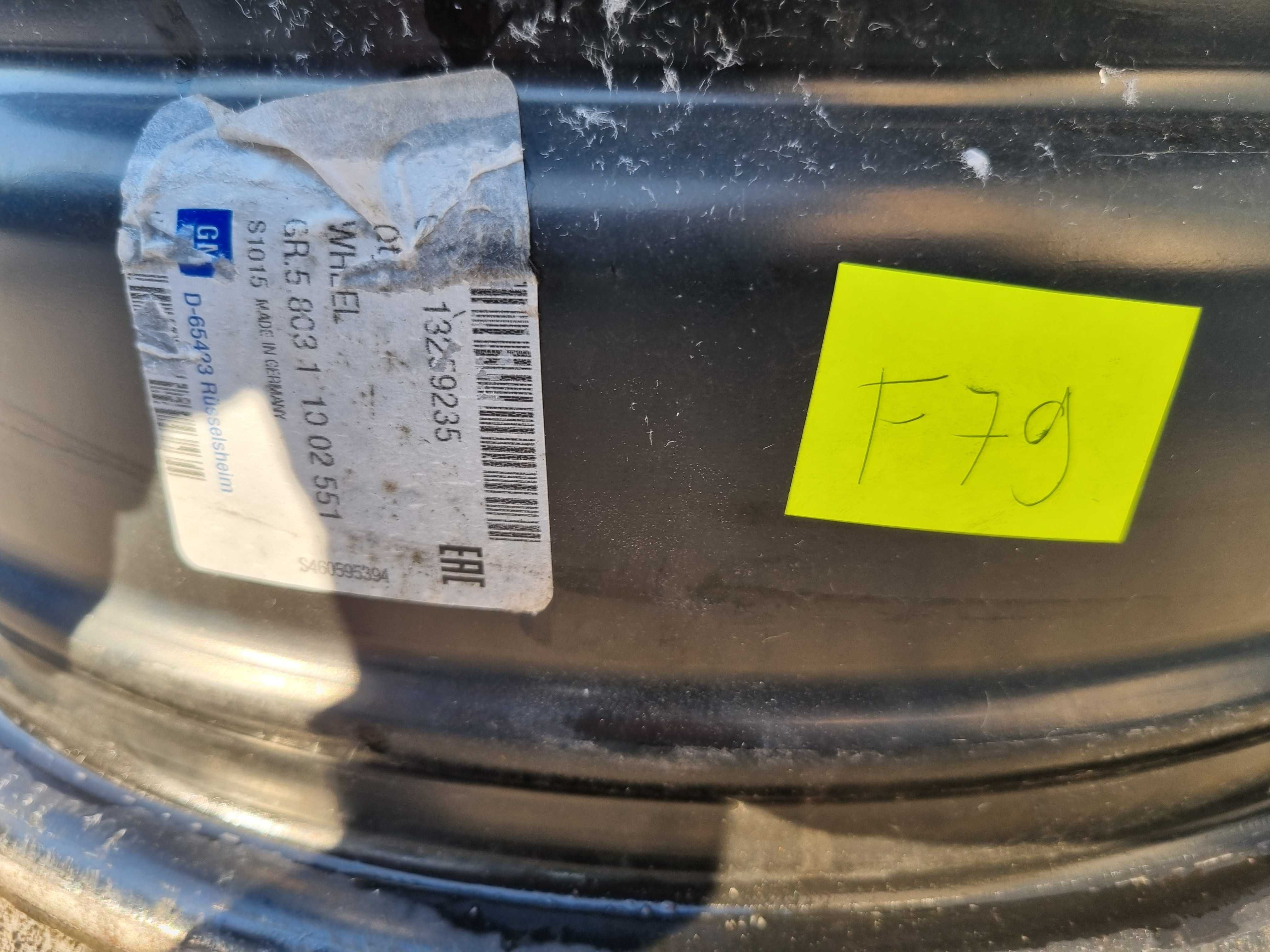 FELGI STALOWE 5x115 R16" 6,5Jx 16 ET41 OPEL Astra J Zafira C TPMS F79
