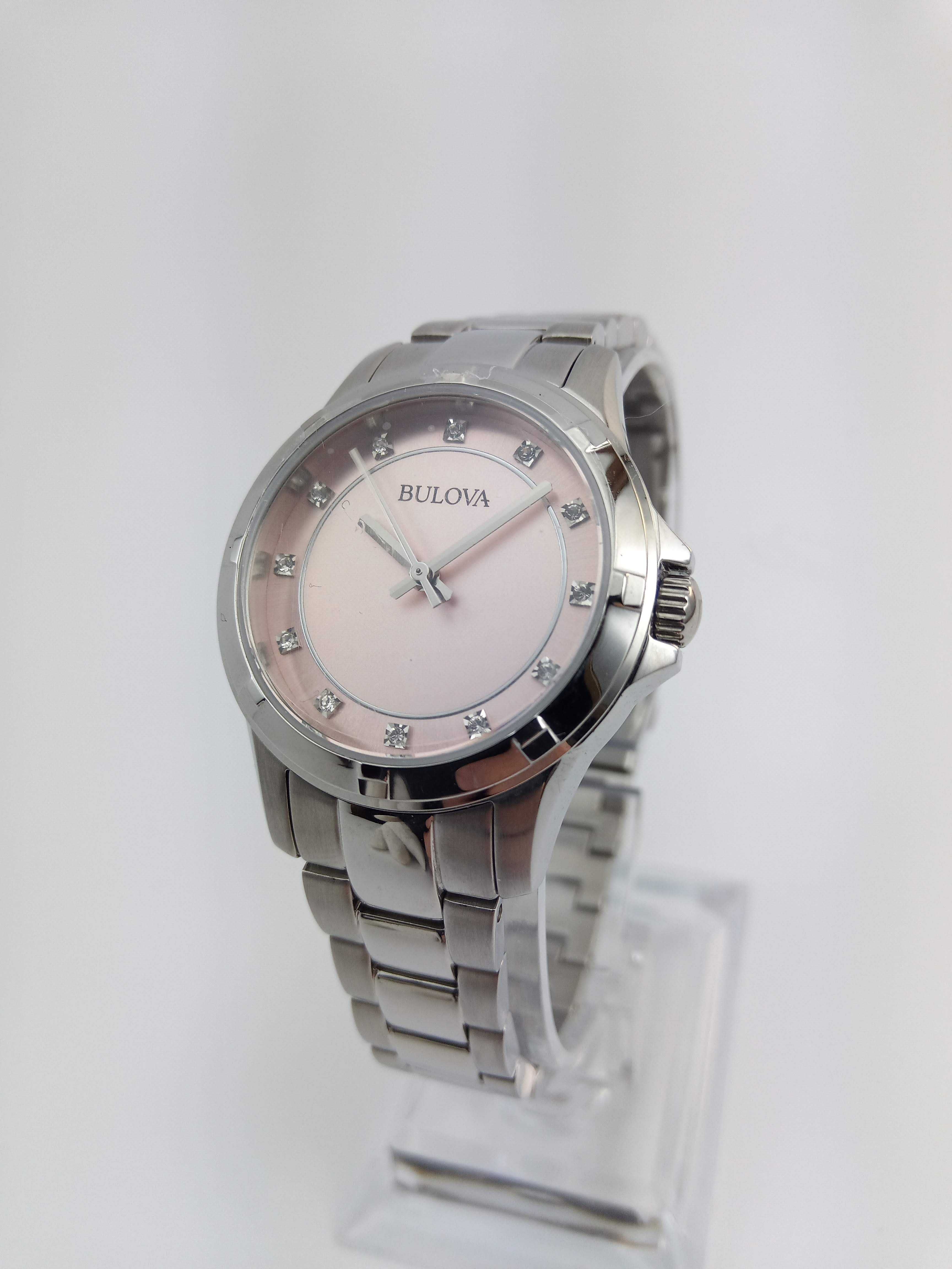 Японские женские часы с бриллиантами Bulova 96L232 в подарок девушке