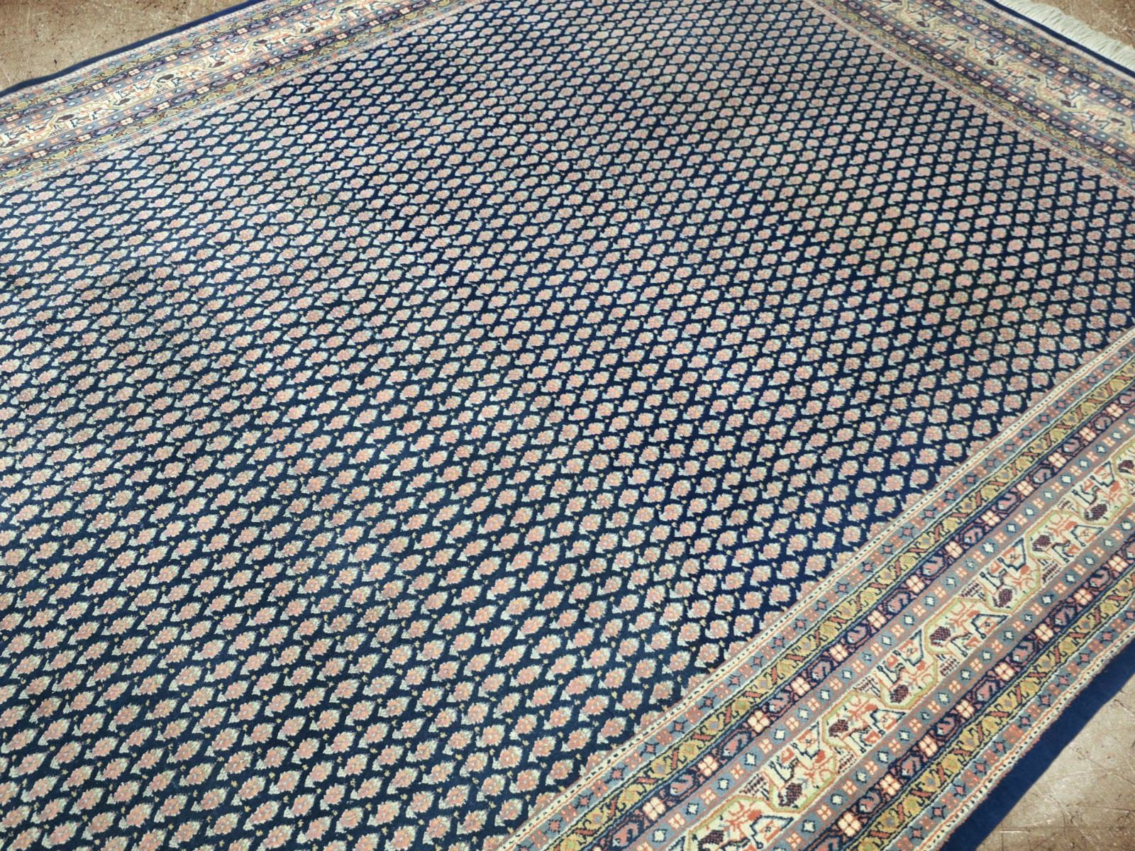 Indo Mir - Tonacja Granatu - Perski dywan - Wełniany - 225 x 340 cm