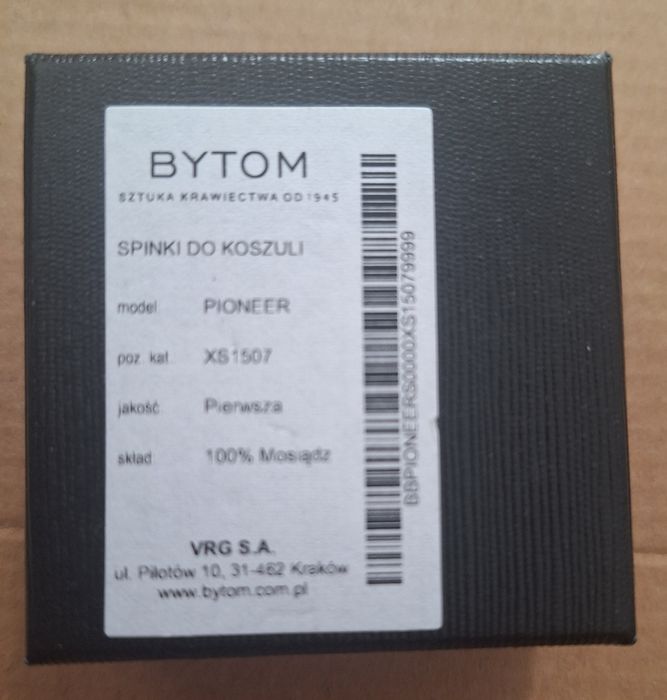 Spinki do koszuli i do krawata Bytom