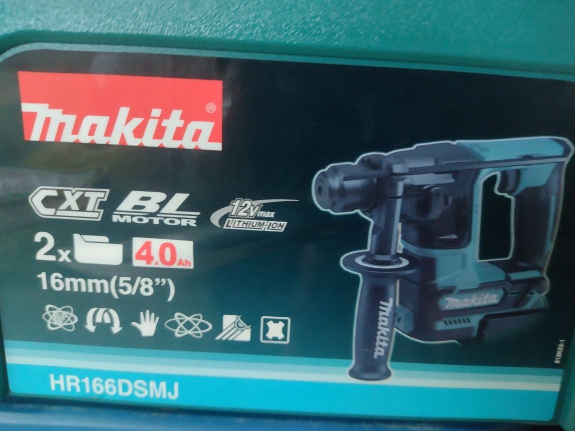 Młotowiertarka Makita komplet HR166 + wiertła