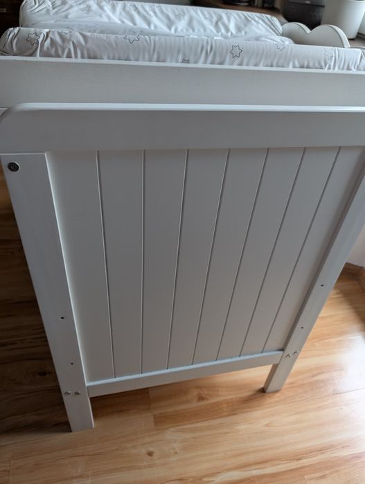 Woodies łóżeczko 120*60 country cot, przewijak, materac ,