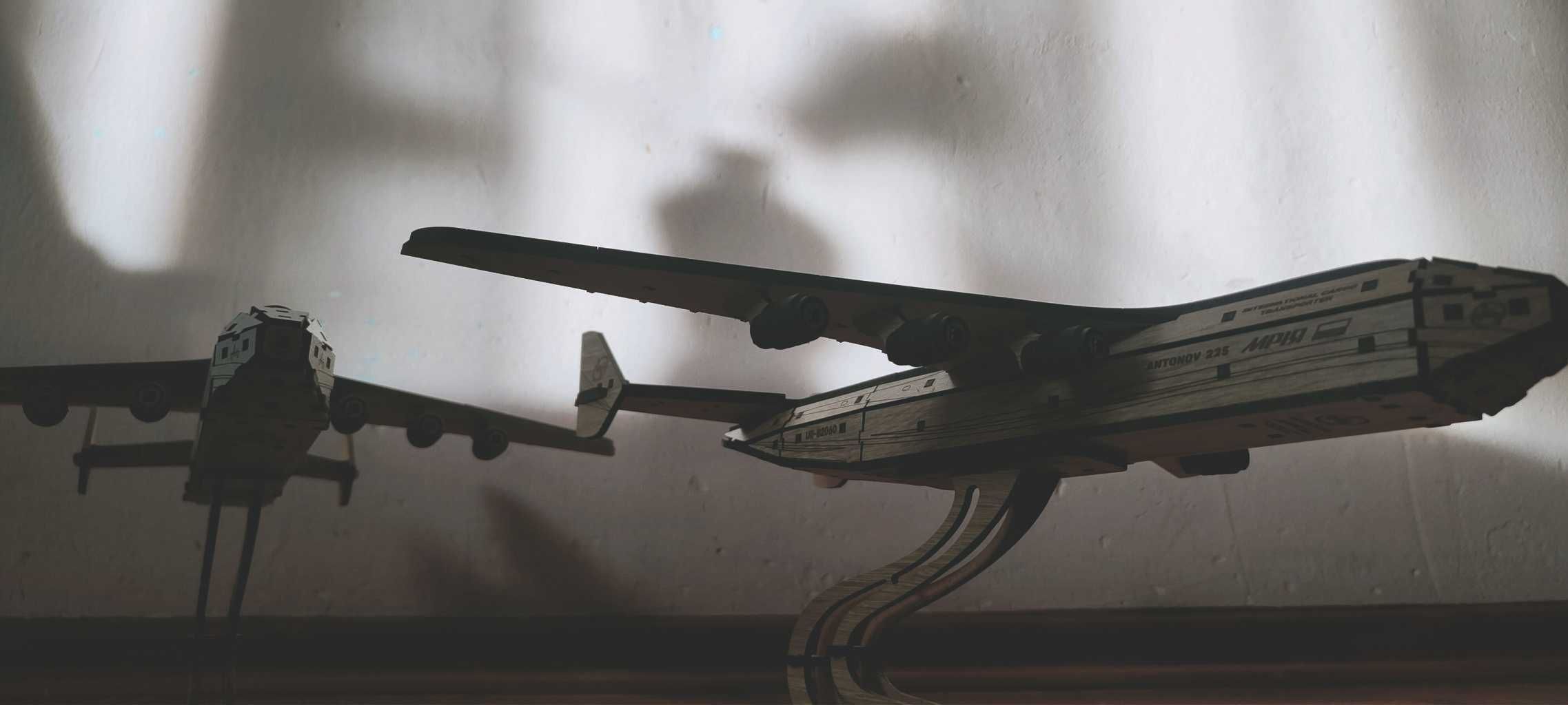 Antonov AN-225 Mrija  Model samolotu do sklejania. Drewniane Puzzle 3d