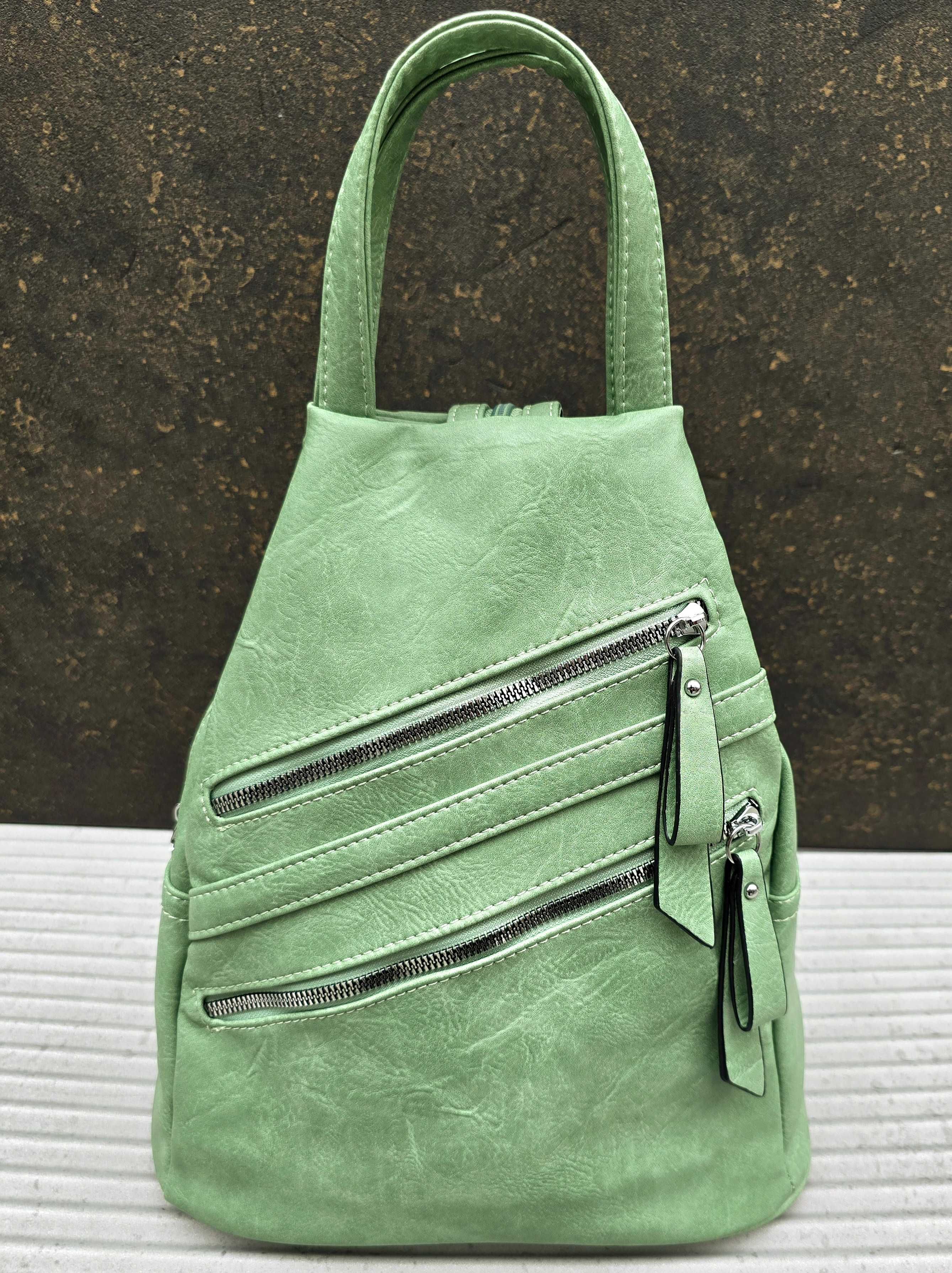 Zielony nowy damski modny plecak _ Marco Contti