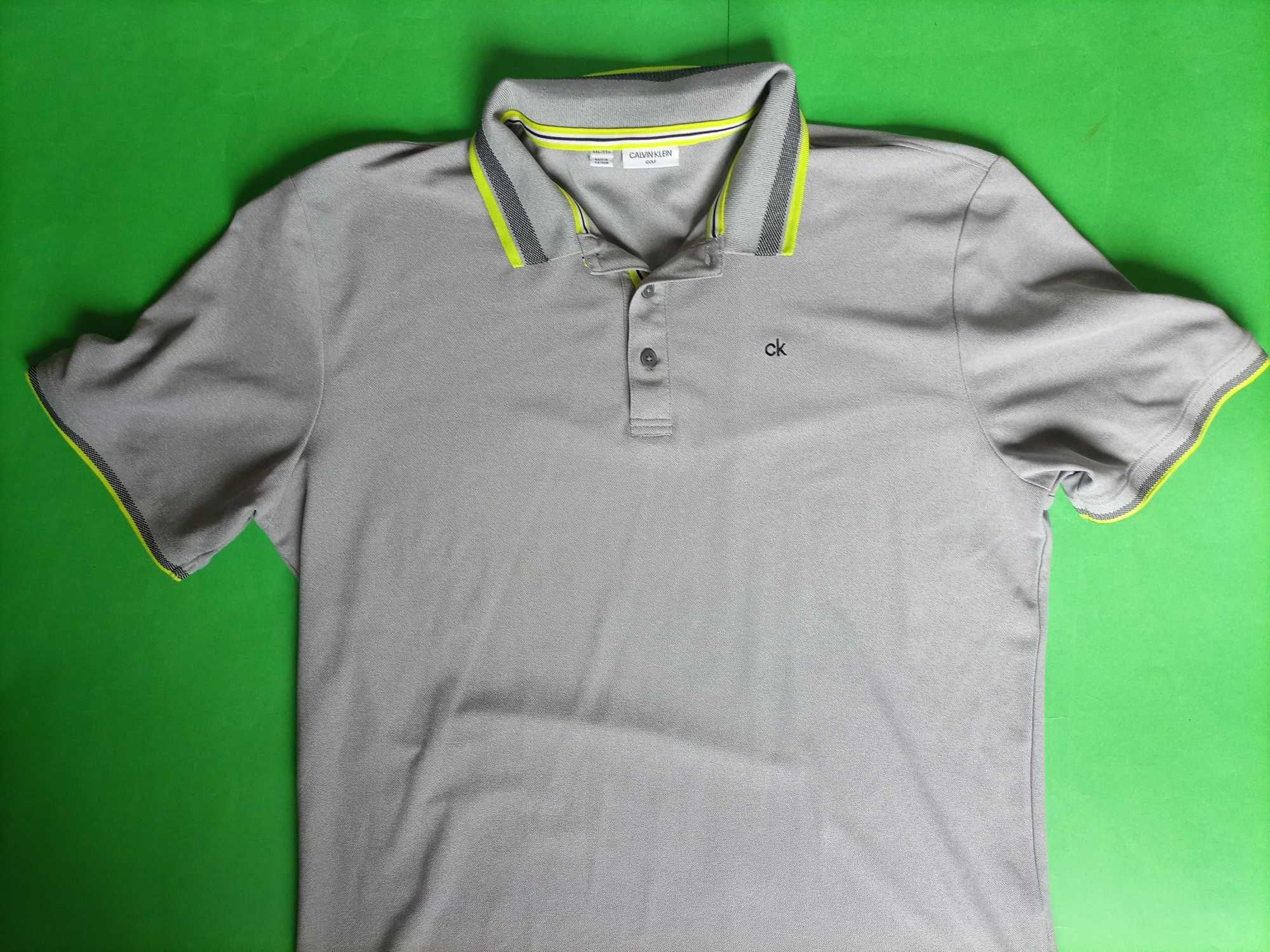 Calvin Klein koszulka męska polo XXL 100% poliey