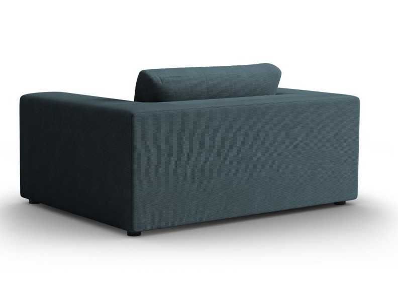 Fotel duży niebieski sztruks Tendance Christian Lacroix 156x122x72cm