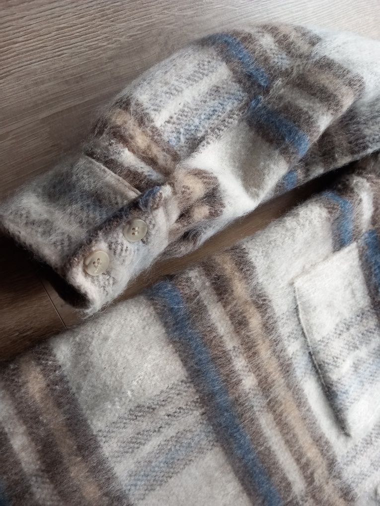 Kurtka koszulowa wełna H&M r.XS oversize