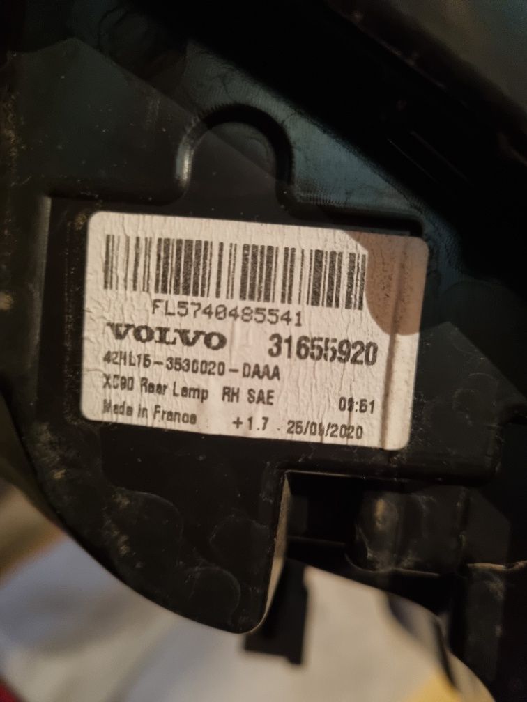 Volvo xc90 lampy USA lampa prawa lewa