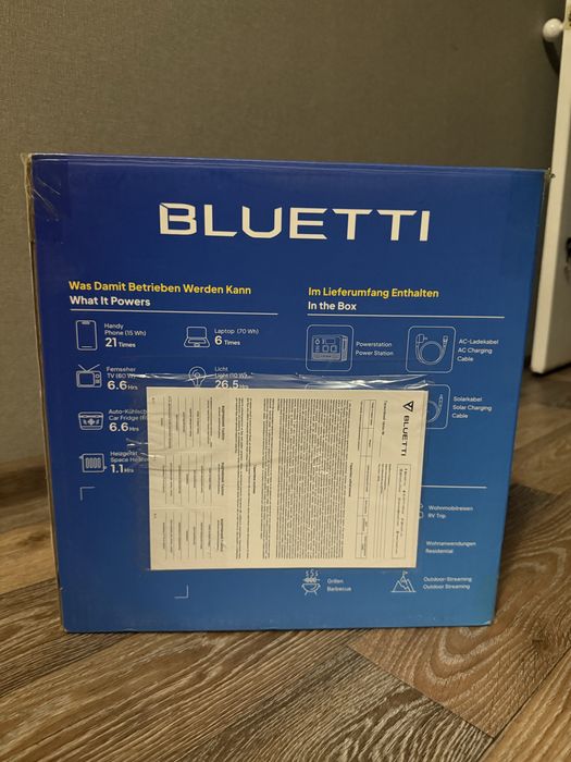 Офіційна Bluetti AC60P 504Wh 1200w гарантія до 1.12.2026