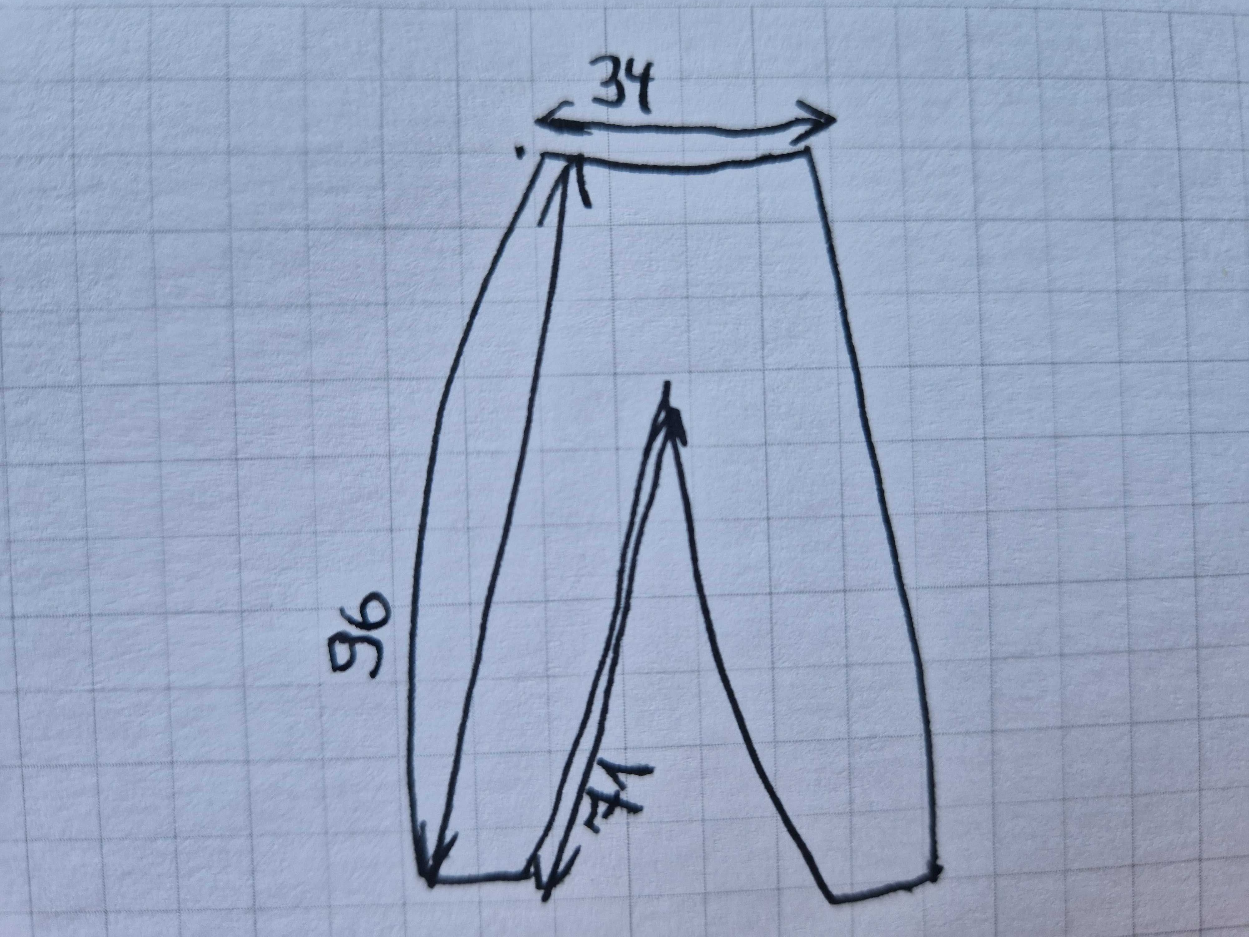 Czarne spodnie z wysokim stanem marki Only 34 XS