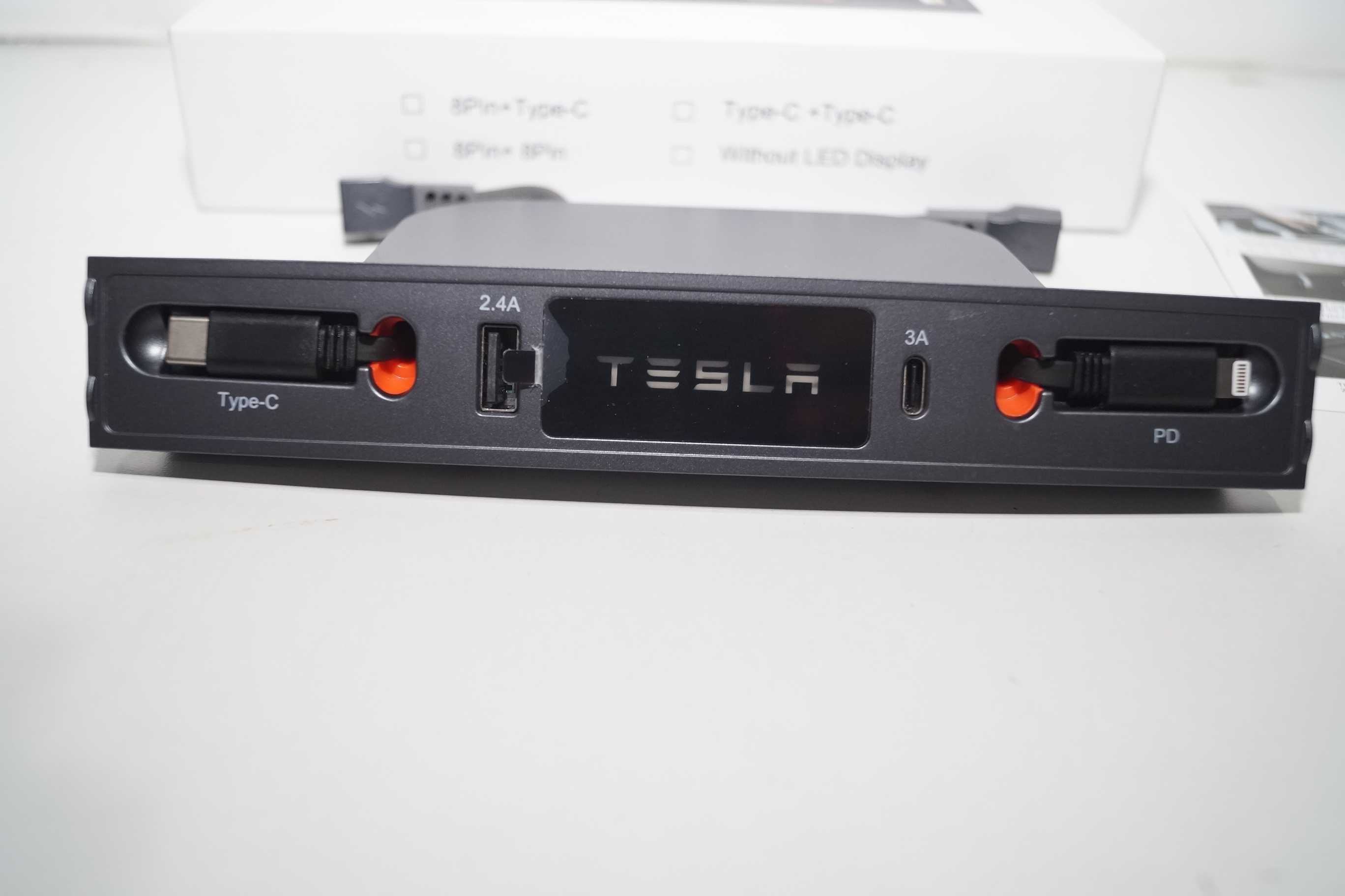 1264 Wysuwana stacja dokująca Hub do Tesla Model 3 / Y zamiennik
