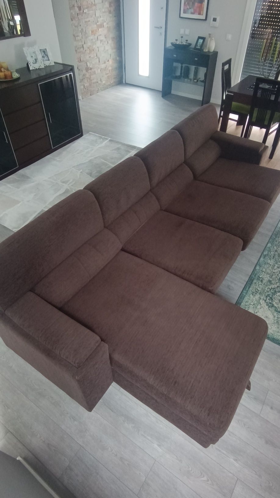 Sofá com chaise long (320x150 cm)
