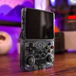 Nowa retro konsola R36S w kolorze transparent black