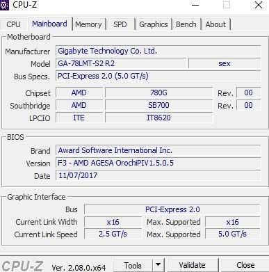 Płyta główna Gigabyte GA-78LMT-S2 R2 Micro ATX Socket AM3+