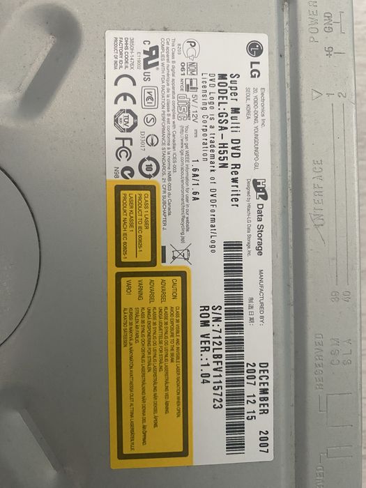 Nagrywarka/Odtwarzacz LG GSA-H55N