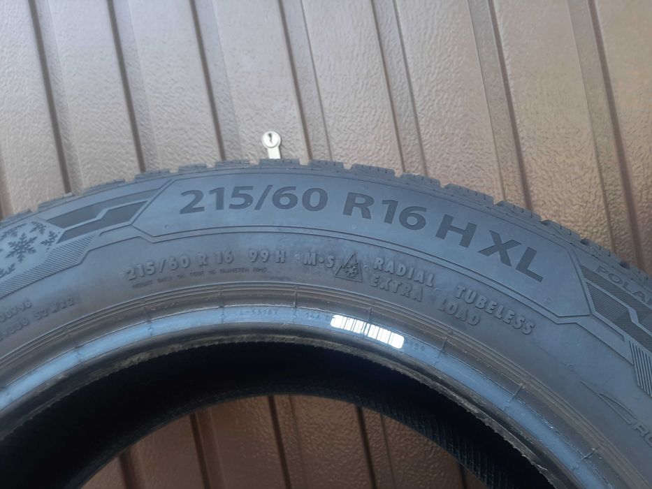 Dwie opony zimowe Barum Polaris 5 215/60 R16 99H jak nowe