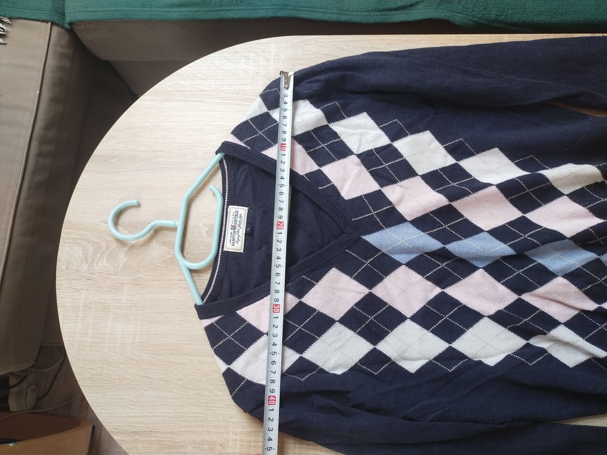 Sweter w serek rozm. S/M 60% bawelna