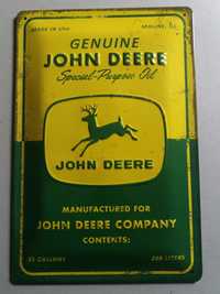 Placa metálica John Deere