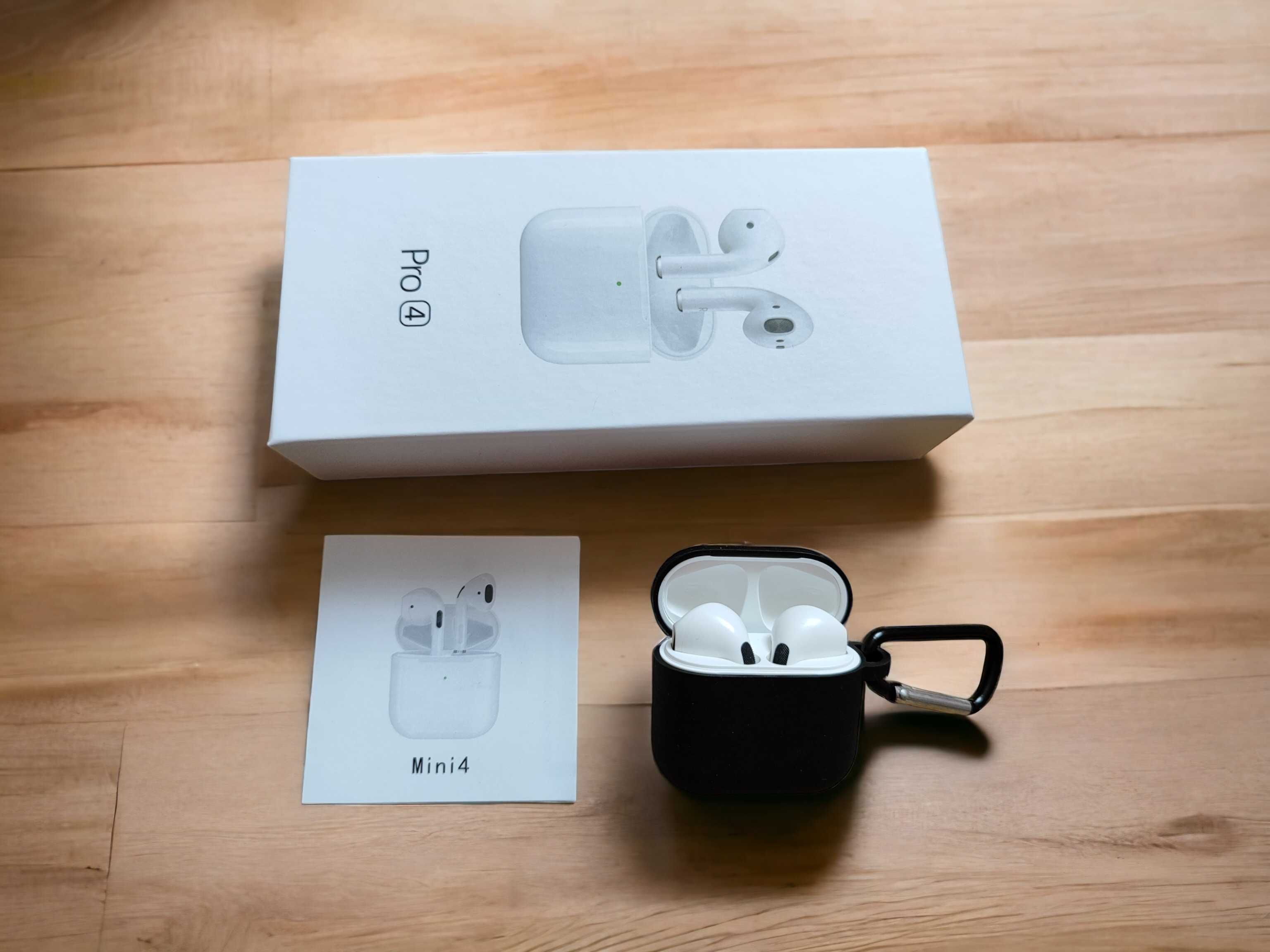 Безпровідні Bluetooth наушники AirPods Pro 4 mini, чохол в подарунок