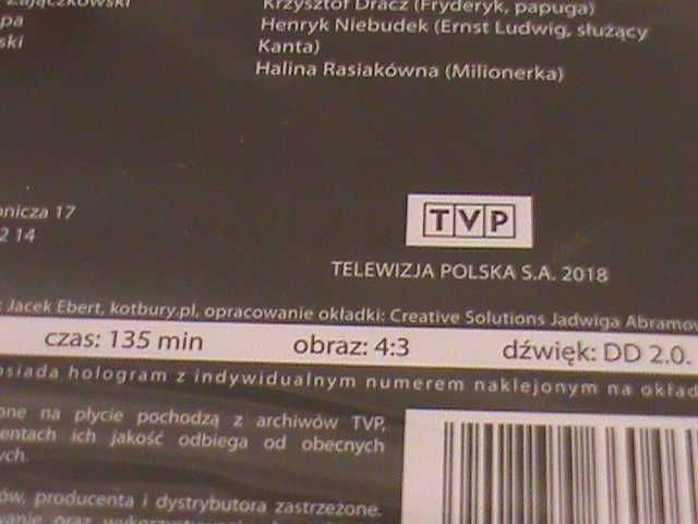 Thomas Bernhard - Immanuel Kant - reż. Krystian Lupa. DVD - w folii!