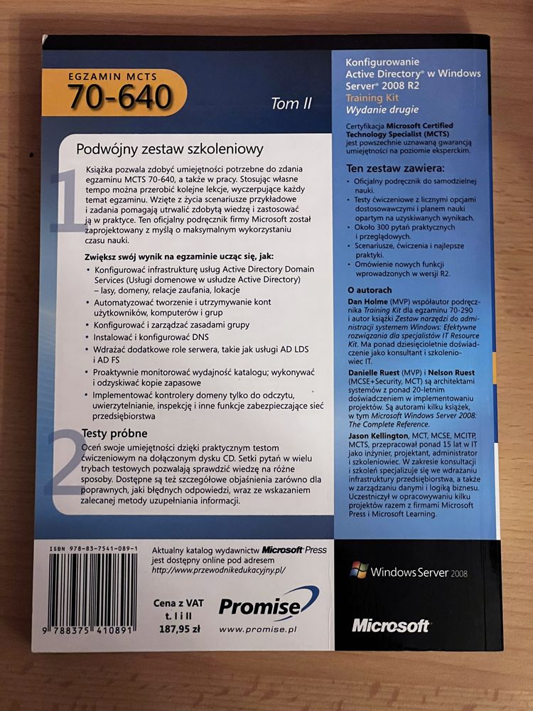 Konfigurowanie Active Directory W Windows Server 2008 R2 Training Kit