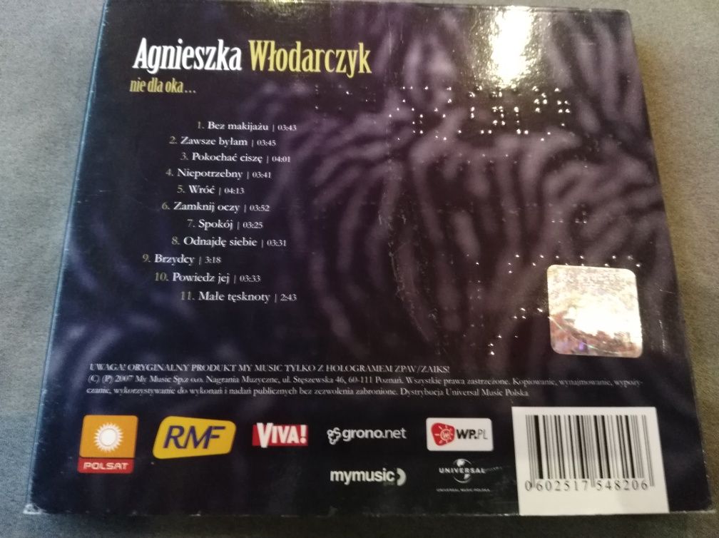 Agnieszka Włodarczyk Nie dla oka CD