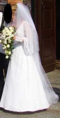 Suknia ślubna, biała, 162cm