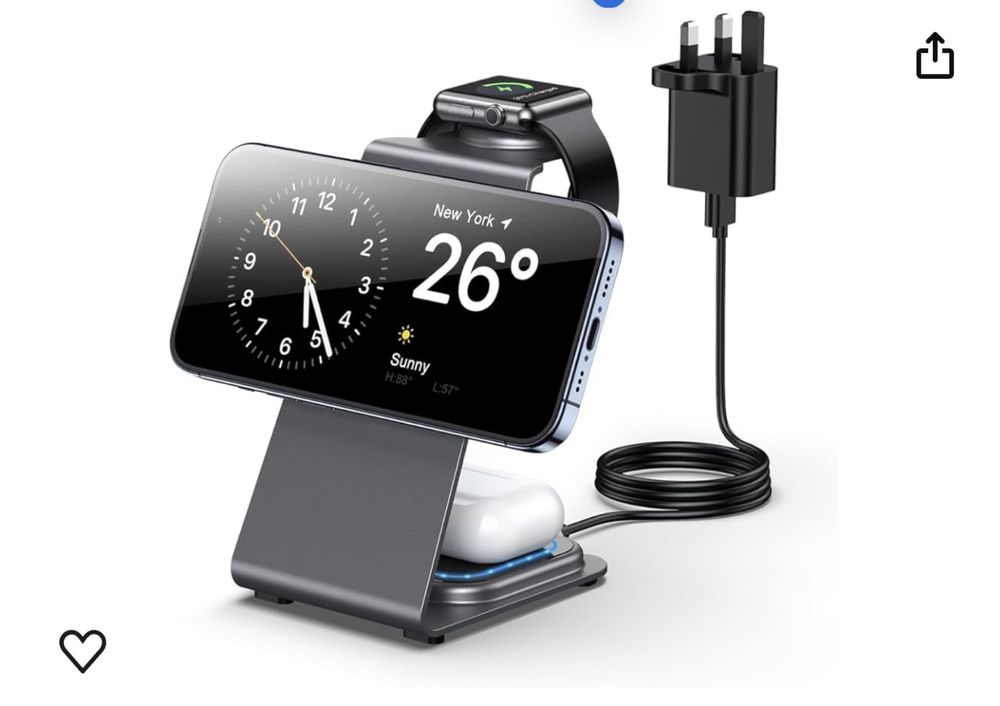 Stacja ładowania ładowarka iphone airpods apple watch