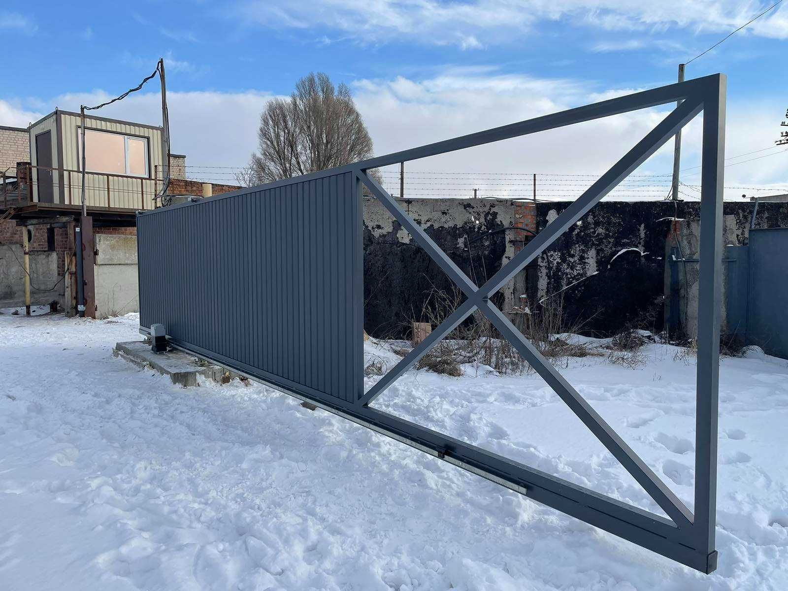 Каркас раздвижных ворот Свари Сам, Откатные ворота, Фурнитура
