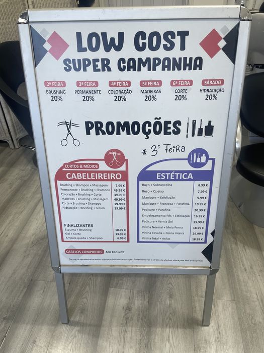 Cavalete publicidade